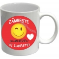 Cana smile face inimioara, Zambeste, Dumnezeu te iubeste!